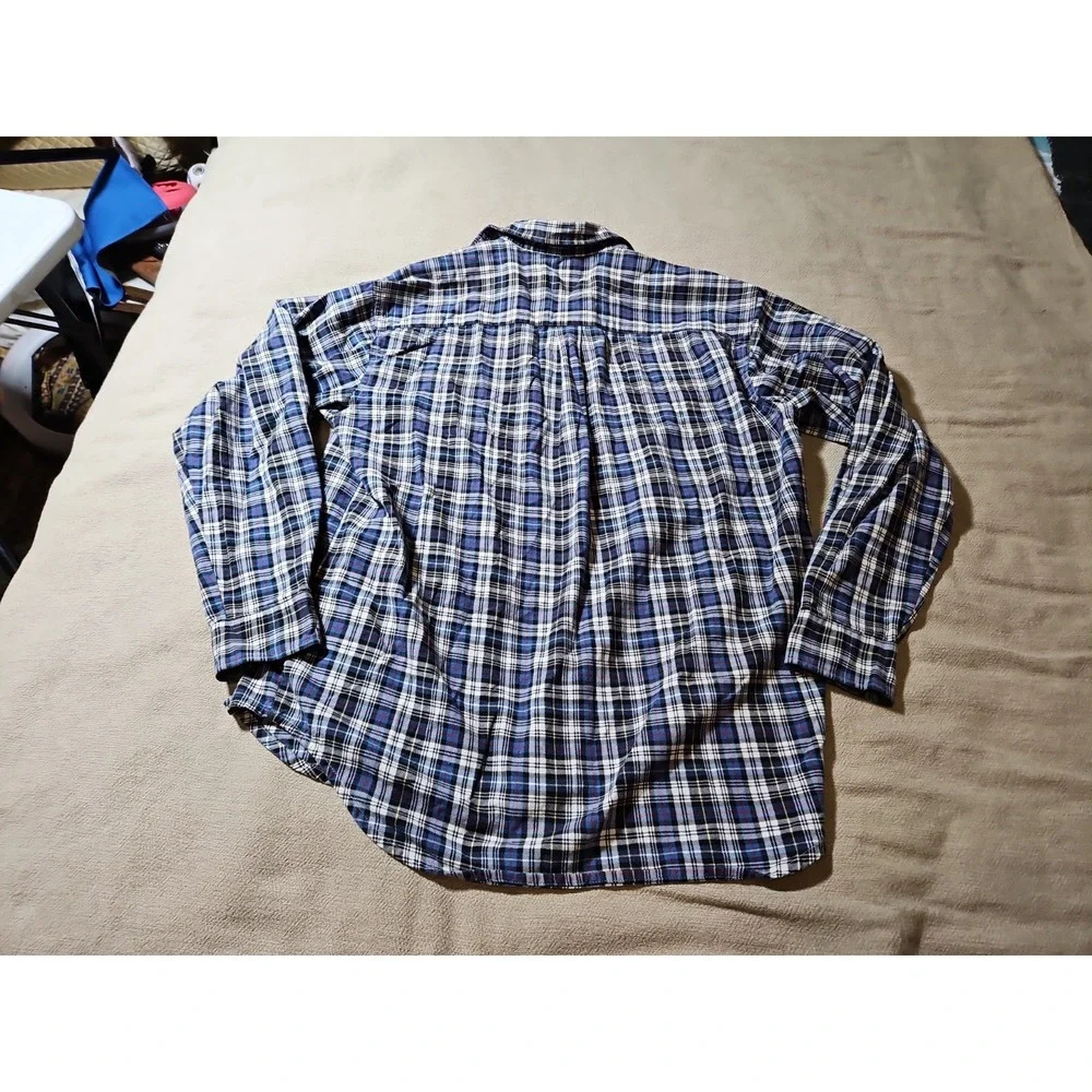 Levis Plaid Flannel Shirt 1997 Thick Vintage 90s Farmwear Chores Shacket LG